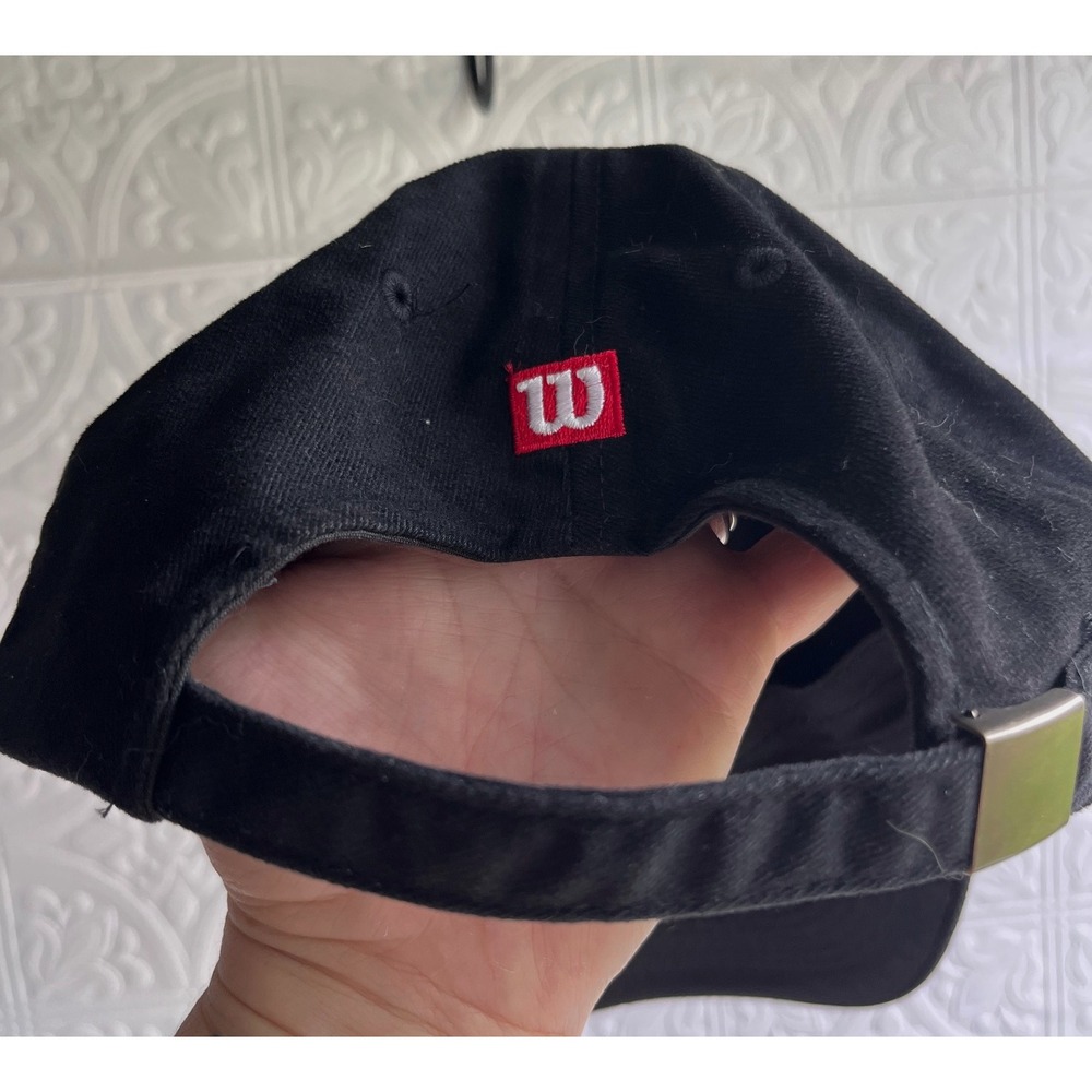 New Wilson Fat Shaft Smart-Core‎ Black Adjustable Baseball Hat Golf Hat Cap NWT - Picture 3 of 7
